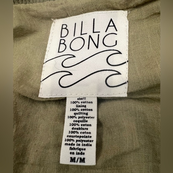 Billabong Boho Quilted Bomber Jacket, sz M - Picture 3 of 12